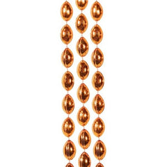 Orange Football Bead Necklaces