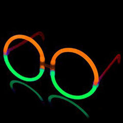Blue Glow Stick Eye Glasses Bracelets Bulk Pack- 50 Pairs – DirectGlow LLC