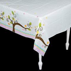 Owl Baby Shower Plastic Tablecloth