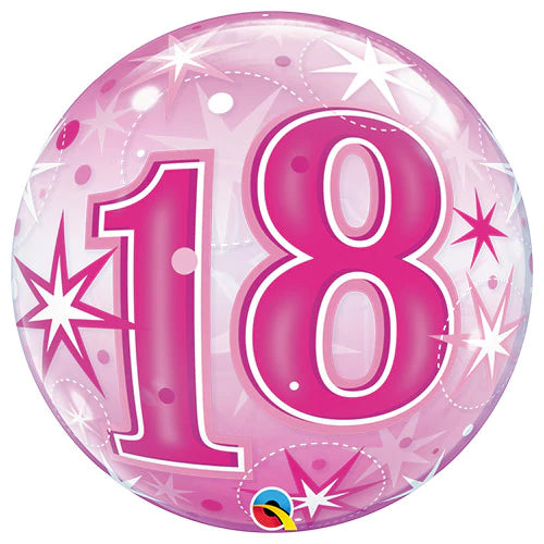 22  Bubble - 18 Pink Starburst Sparkle