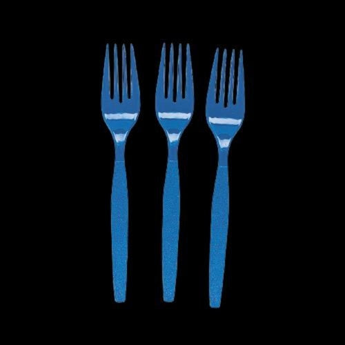 Royal Blue Color Plastic Forks