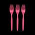 Hot Pink Color Plastic Forks