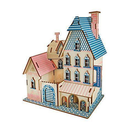 Natural Wood 3D Puzzle PACA Villa Craft Building Set