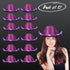 LED Light Up Flashing Sequin Cowboy Hats Purple - 12 Hats