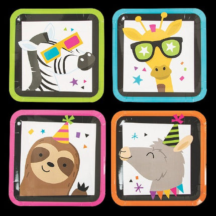 Party Animal Paper Dinner Plates