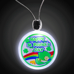 LED St. Patrick's Day Pendant Necklace