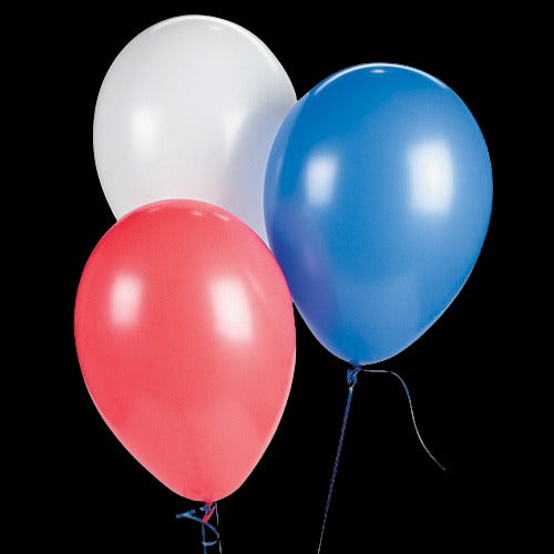 Patriotic 11 Latex Balloon Assortment - Pack of 144 Balloons