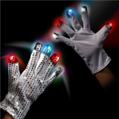 LED Patriotic Light Up Sequin Glove