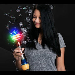 LED Light Up 12 Inch Patriotic Light up Bubble Wand