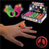 LED Peace Sign Jelly Rings - Assorted