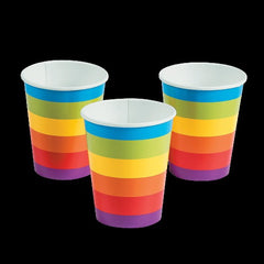 9 Oz Rainbow Party Paper Cups
