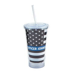 Personalized Everyday Hero Tumbler With Lid & Straw