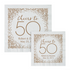 Personalized 50th Anniversary & Birthday Napkins