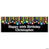 Hanging Dots Birthday Custom Banner - Medium