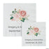 Personalized Blush Floral Beverage Napkins