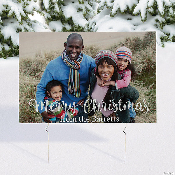 Personalized Christmas Custom Photo Yard Sign