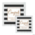 Personalized Congrats Grad Stripe Luncheon Napkins | PartyGlowz