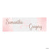Personalized Copper Blush Ombre Wedding Banner - Small