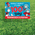 Personalized Dr. Seuss 100th Day of School Yard Sign