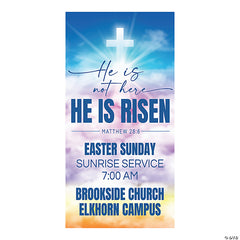 Personalized Faith Easter Vertical Banner - Large