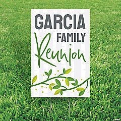 Personalized Family Reunion Yard Sign