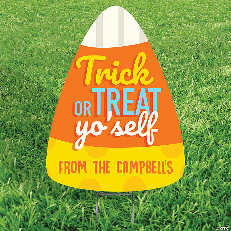 Personalized Halloween Decoration Trick or Treat Sign