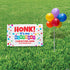 Personalized Honk Its My Birthday Yard Sign with Balloons