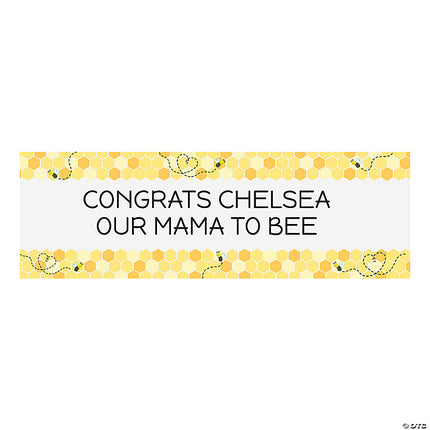 Personalized Medium Bee Party Banner - Large