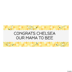 Personalized Medium Bee Party Banner - Large