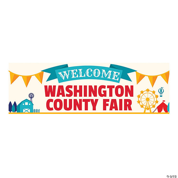 Personalized Medium County Fair Vinyl Banner