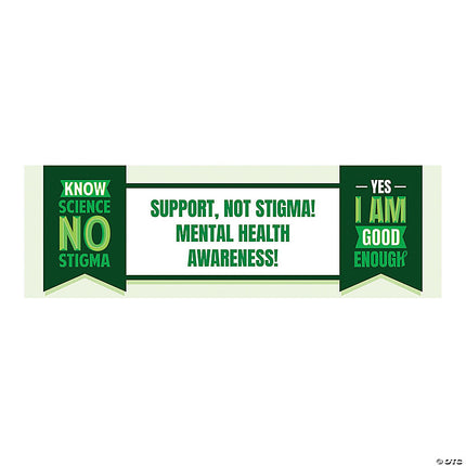 Personalized Medium Mental Health Awareness Vinyl Banner