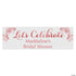 Personalized Medium Rose Gold Bridal Shower Vinyl Banner