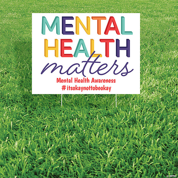 Personalized Mental Health Matters Yard Sign