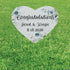 Personalized Wedding Heart-Shaped Yard Sign