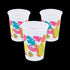 16 Oz Tropical Leaf Plastic Cups