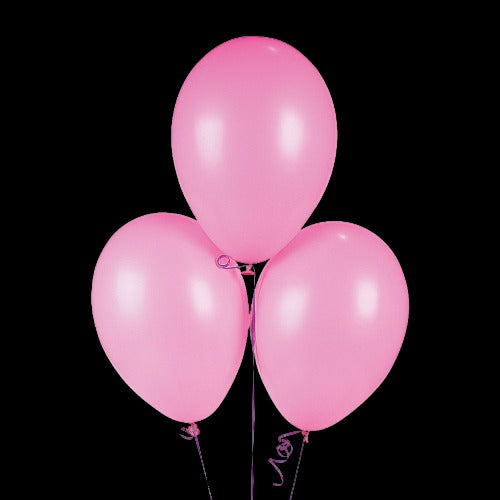 11 Pink Latex Balloons