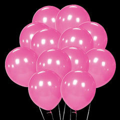 11" Hot Pink Latex Balloons