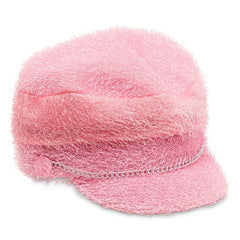 Pink Furry Biker Hat