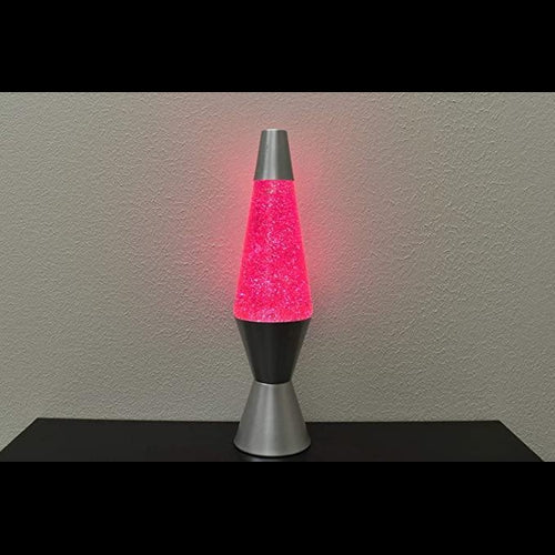 14.5 inch 20oz Pink Lava Brand Glitter Lamp