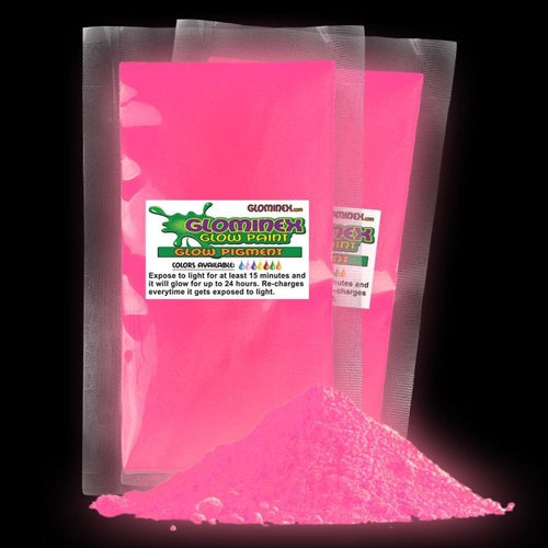 Glominex Ultraviolet Reactive Pigment 1 oz Pink