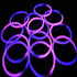 8 Inch Premium Glow Stick Bracelets - Bi Color - Pink/Purple