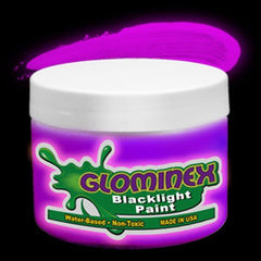 Glominex Blacklight UV Reactive Paint Pint Purple