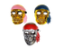 Pirate Skull Mask - Assorted