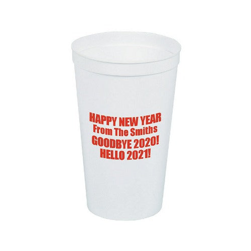 Personalized Text Plastic Cups
