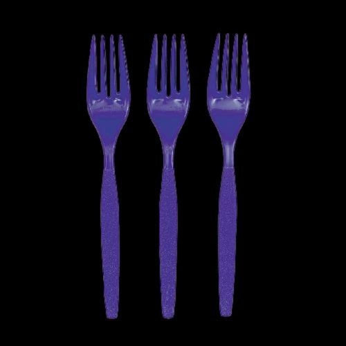 Purple Color Plastic Forks