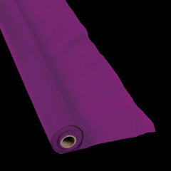 Plum Plastic Tablecloth Rolls - 100 Feet