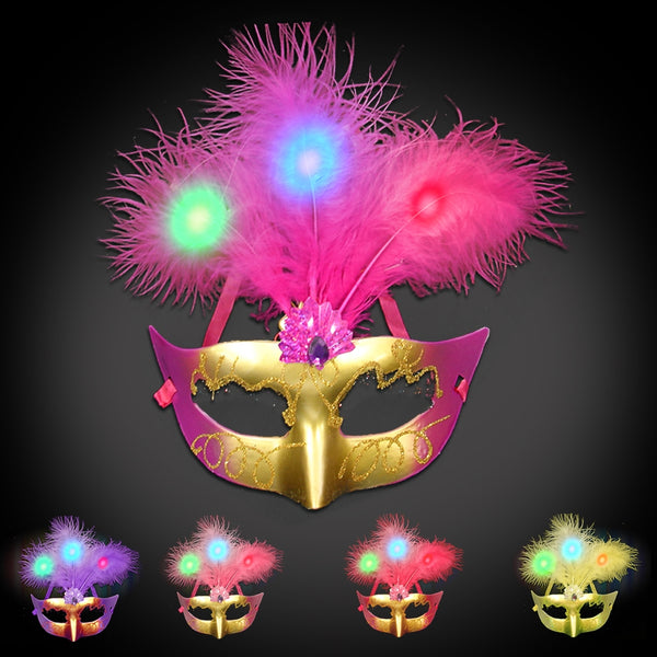 Light-Up Plume Mask