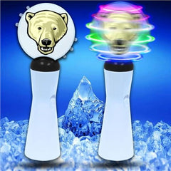 8 Inch LED Polar Bear Coin Spinner Wand