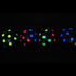 Black Latex 11 inch UV Blacklight Reactive Neon Polka Dot Balloons