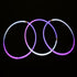 22 Inch Premium Jumbo Tri-Color Glow Necklaces - Purple White Pink